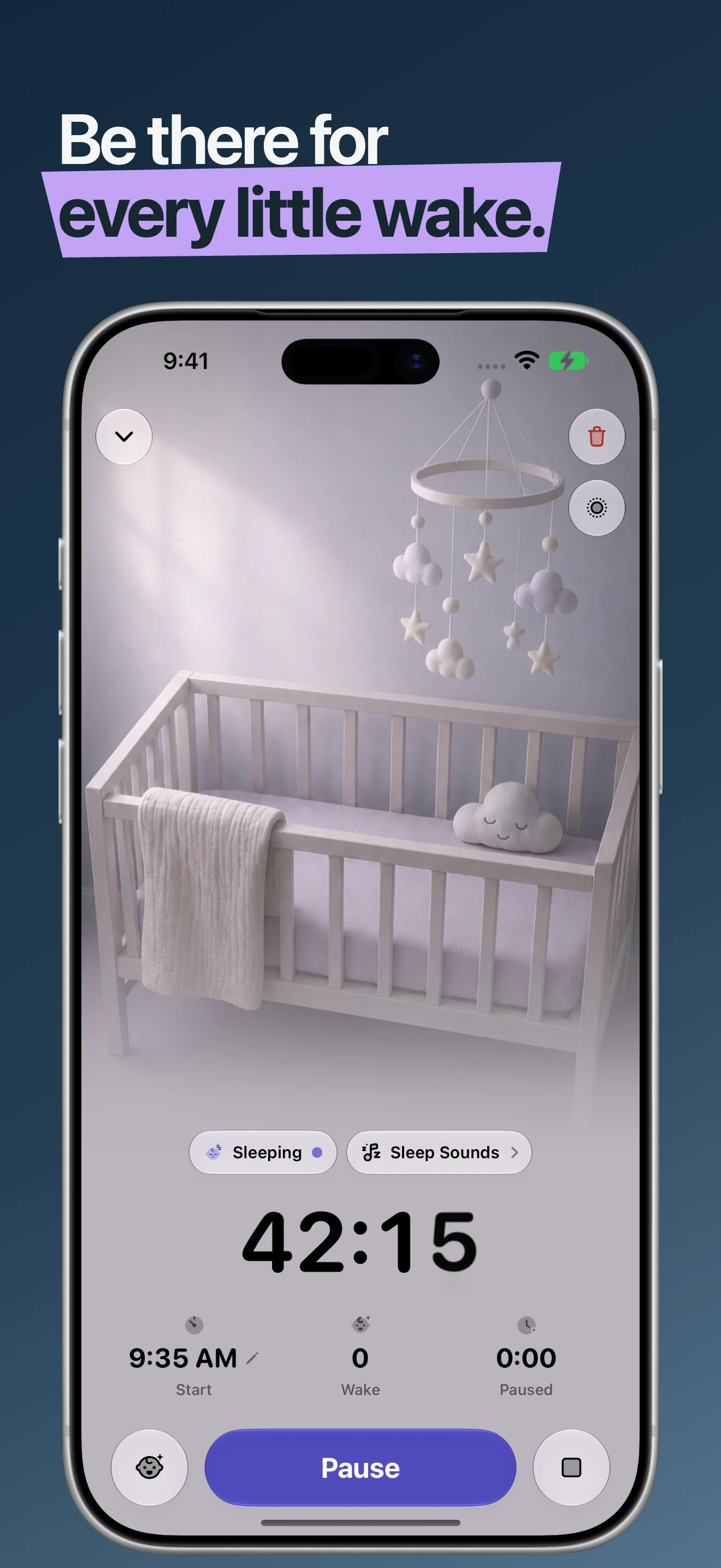 Cali Baby live sleep tracking